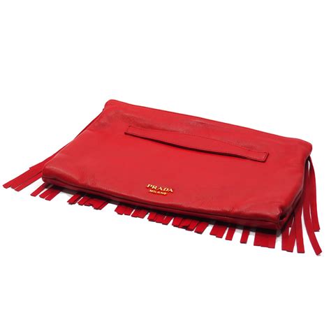 prada pochette rossa|Altro.